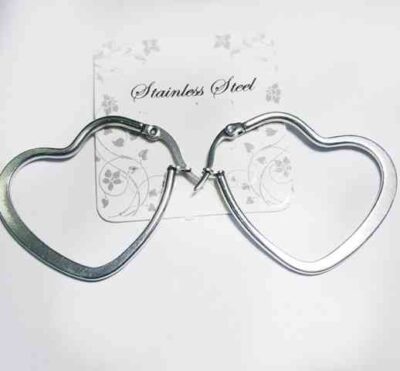 Cod.JYM-861-1 Argolla de acero con forma de corazón 30mm