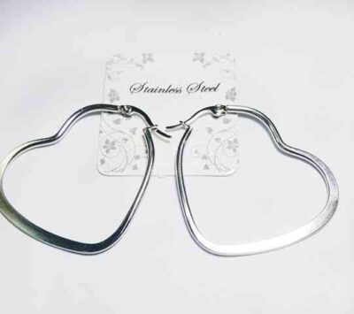 Cod.JYM-861-2 Argolla de acero con forma de corazón 40mm
