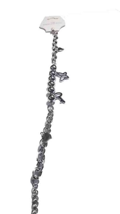 Cod.ACERO-19 Pulsera de acero con dije