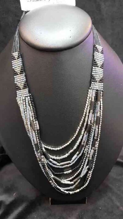 Cod.COLLAR-J6128 Collares indu con mostacilla