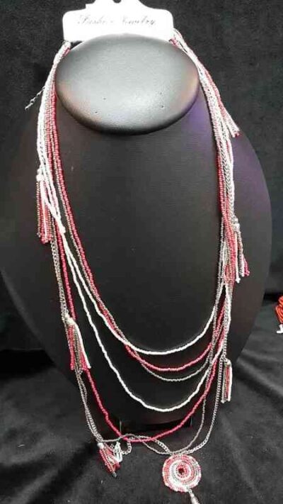 Cod.COLLAR-J6496 Collares indu con mostacilla