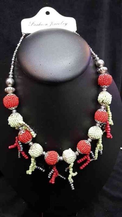 Cod.COLLAR-J4422 Collares indu con mostacilla