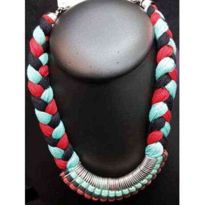 Cod.COLLAR-J5820 Collar indu de tela trenzada