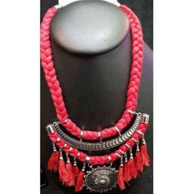 Cod.COLLAR-J6230 Collar indu con flecos