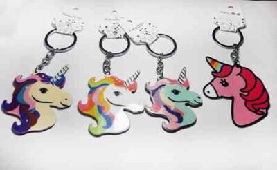 Cod.JYM-840 Llavero con forma de unicornio acrílico