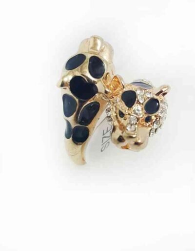 Cod.Anillo-006 Anillo con cabezas de tigre