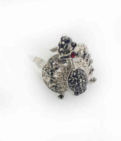 Cod.Anillo-011 Anillo con pavo real