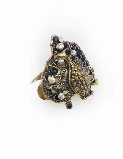 Cod.Anillo-019 Anillo con forma de pavo real