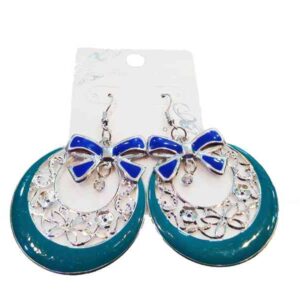 Cod.Aros-002 Aro colgante con dije de moño