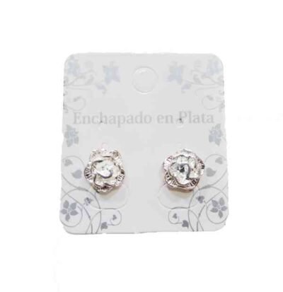 Cod.022 Enchapado en plata Aro pasante