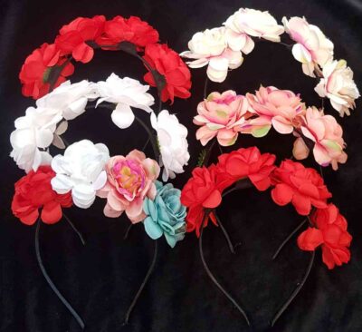 cod.amsa 1095 vinchas con flores x 12