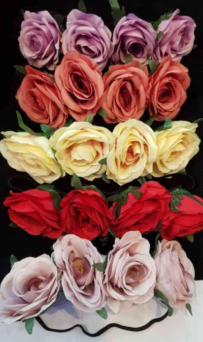 cod.amsa 1430 vinchas con flores elastisada x 12