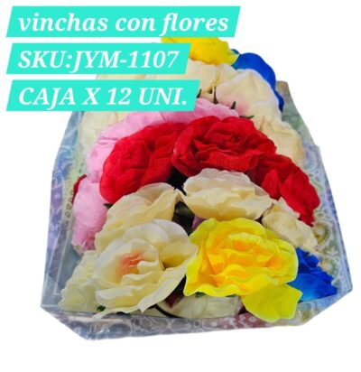 vinchas con flores x 12