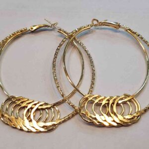 cod.amsa 863-6 aros dorados fantacia fashion