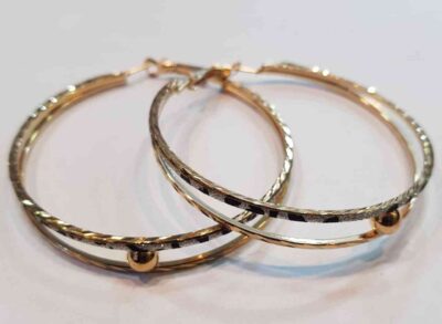 cod.amsa 863-9 aros dorados fantacia fashion