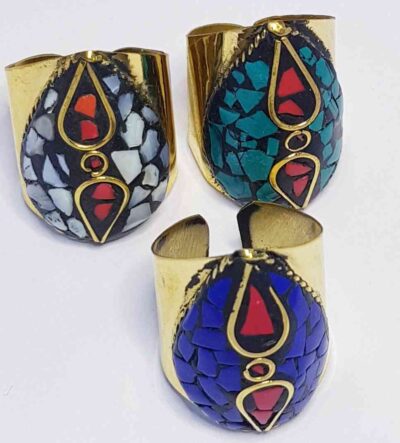 COD AMSA 544 ANILLOS CON PIEDRAS DE LA INDIA