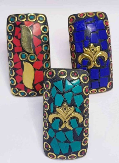 COD AMSA 552 ANILLOS CON PIEDRAS DE LA INDIA