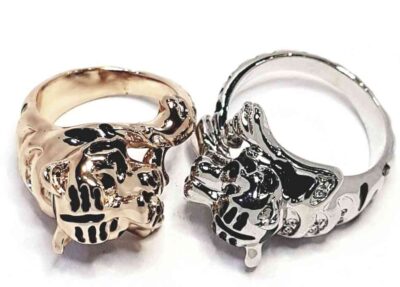 cod amsa 566 anillos con estras esmaltados