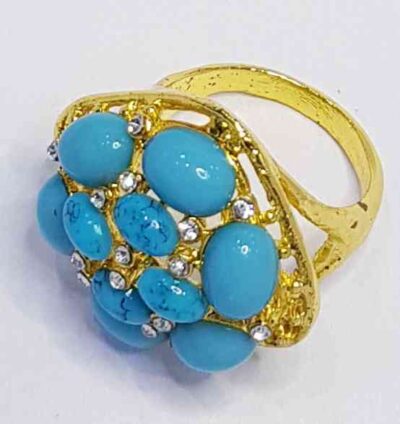 cod amsa 577 anillos con estras y perlas fashion