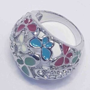 cod amsa 517 anillos anillos con estras y esmaltado