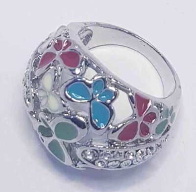 cod amsa 517 anillos anillos con estras y esmaltado