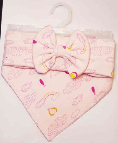 cod.amsa 2046 conjunto baberos con vincha con moño