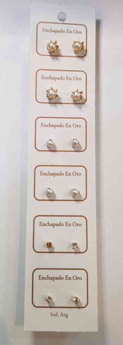 COD. 062 AROS ENCHAPADO EN ORO X TIRA DE 6