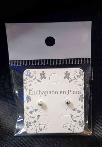 COD. 067 AROS ENCHAPADOS EN PLATA BOLITA
