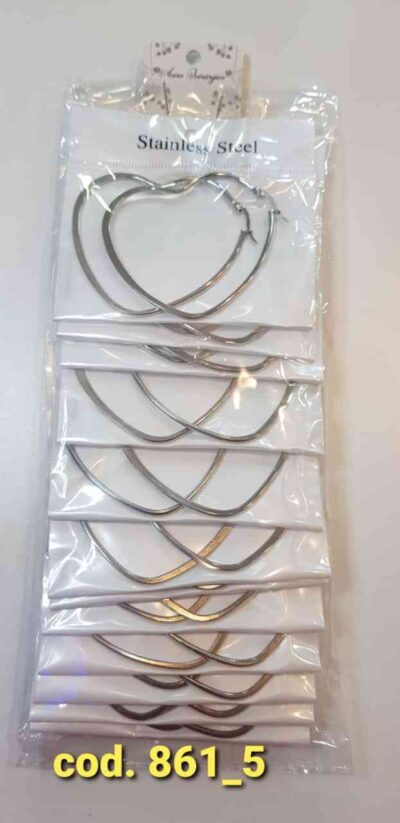 COD.JYM-861_5 AROS DE ACERO CORAZON GRANDES