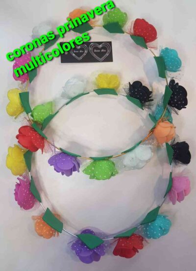 cód. amsa 015 coronas multicolores primavera verano