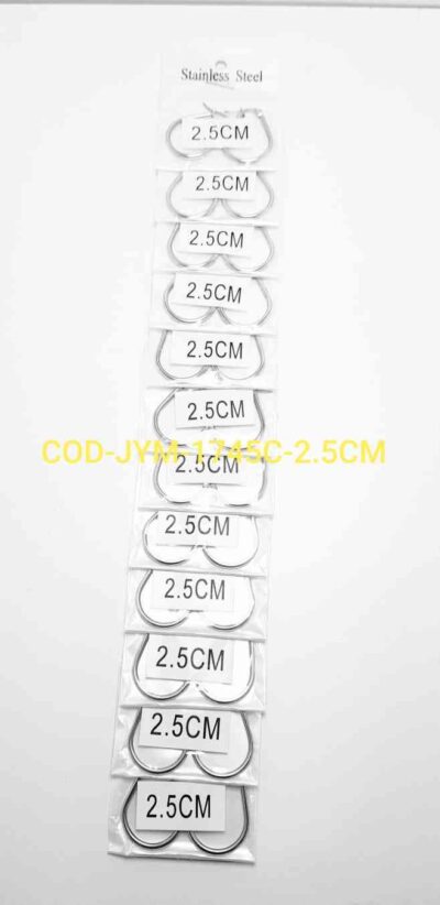 COD-JYM-1745C-AROS DE ACERO X DOC. 2CM 2.5CM 3CM