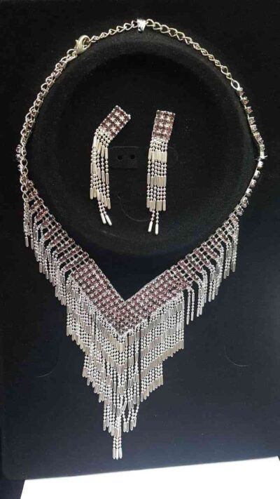 COD AMSA 2050-5 CONJUNTO DE COLLARES CON STRAS DE FIESTA