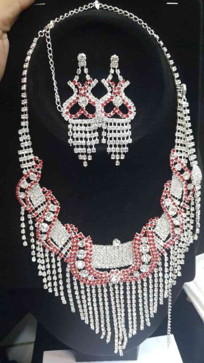 COD AMSA 2060-1 CONJUNTO DE COLLARES CON STRAS DE FIESTA