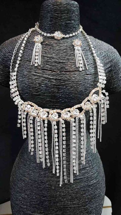COD AMSA 2060-5 CONJUNTO DE COLLARES CON STRAS DE FIESTA