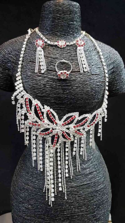 COD AMSA 2070-1 CONJUNTO DE COLLARES CON STRAS DE FIESTA