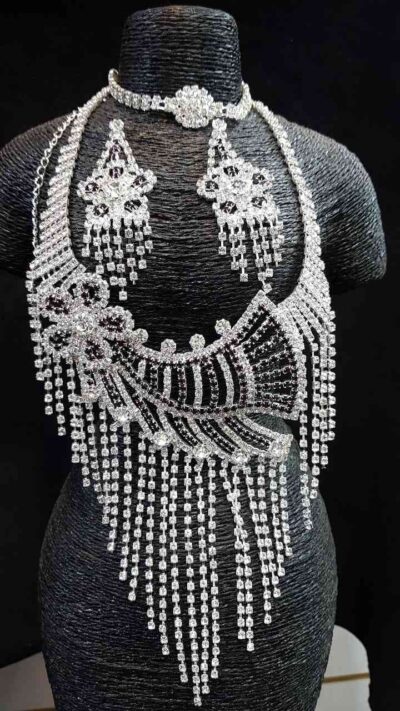COD AMSA 2070-1 CONJUNTO DE COLLARES CON STRAS DE FIESTA