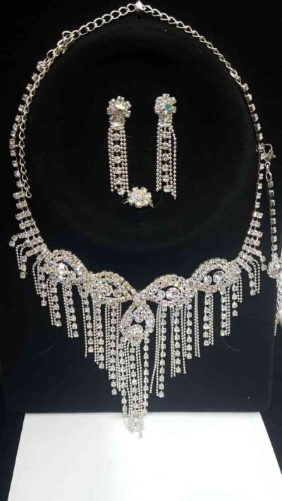 COD AMSA 2070-2 CONJUNTO DE COLLARES CON STRAS DE FIESTA