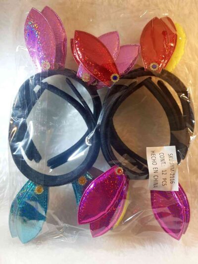 COD JYM 2116 VINCHAS COLORES DEOREJAS CONEJO PAQ. X DOC.
