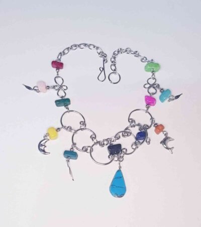 COD .AMSA 1044-2 PULSERAS DE ALPACA PERUANA CON PIEDRAS C/U
