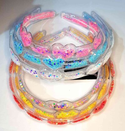 cod.amsa 3596 vinchas corazones inyectadas con brillos c/u