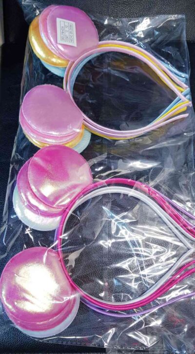 cód amsa 4204 vinchas con brillo 6 colores x docena