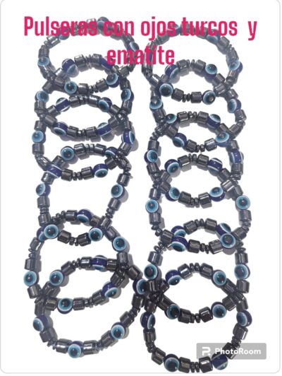 pulseras de con ojos turcos y ematitex unidades