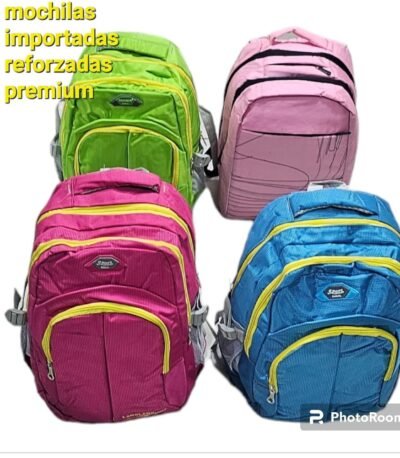 mochilas reforzadaas en tres colores