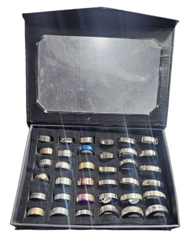 anillos acero caja x 36 unidades