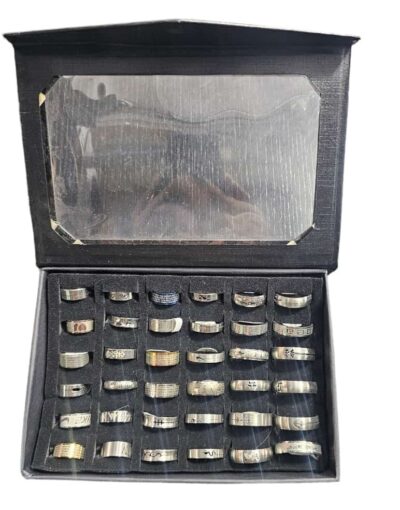 anillos acero caja x 36 unidades
