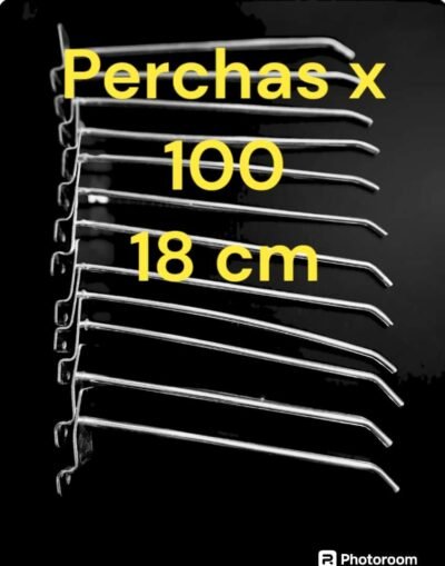 perchas x 100 unidades