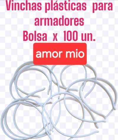 plasticas para armadores x 100 uni.