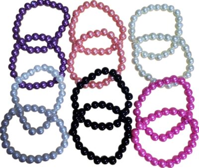 pulseras de perla colores x docena