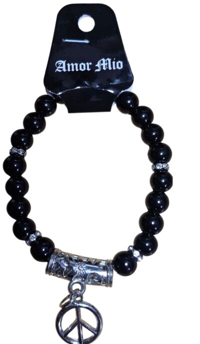 pulseras de vidrio con dijes