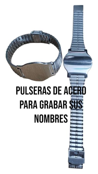 pulseras de acero para grabar